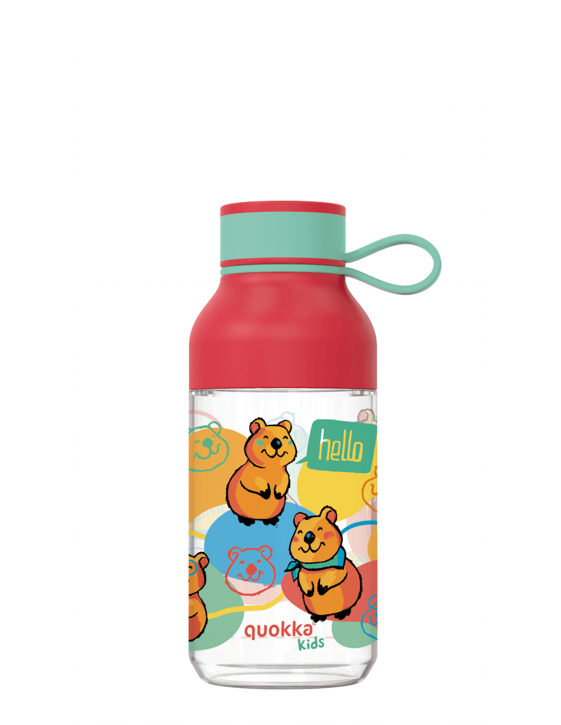 Quokka Tritan Ice Kids with Hanger Happy - Reusable Water Bottle 430 ML - Ourkids - Quokka