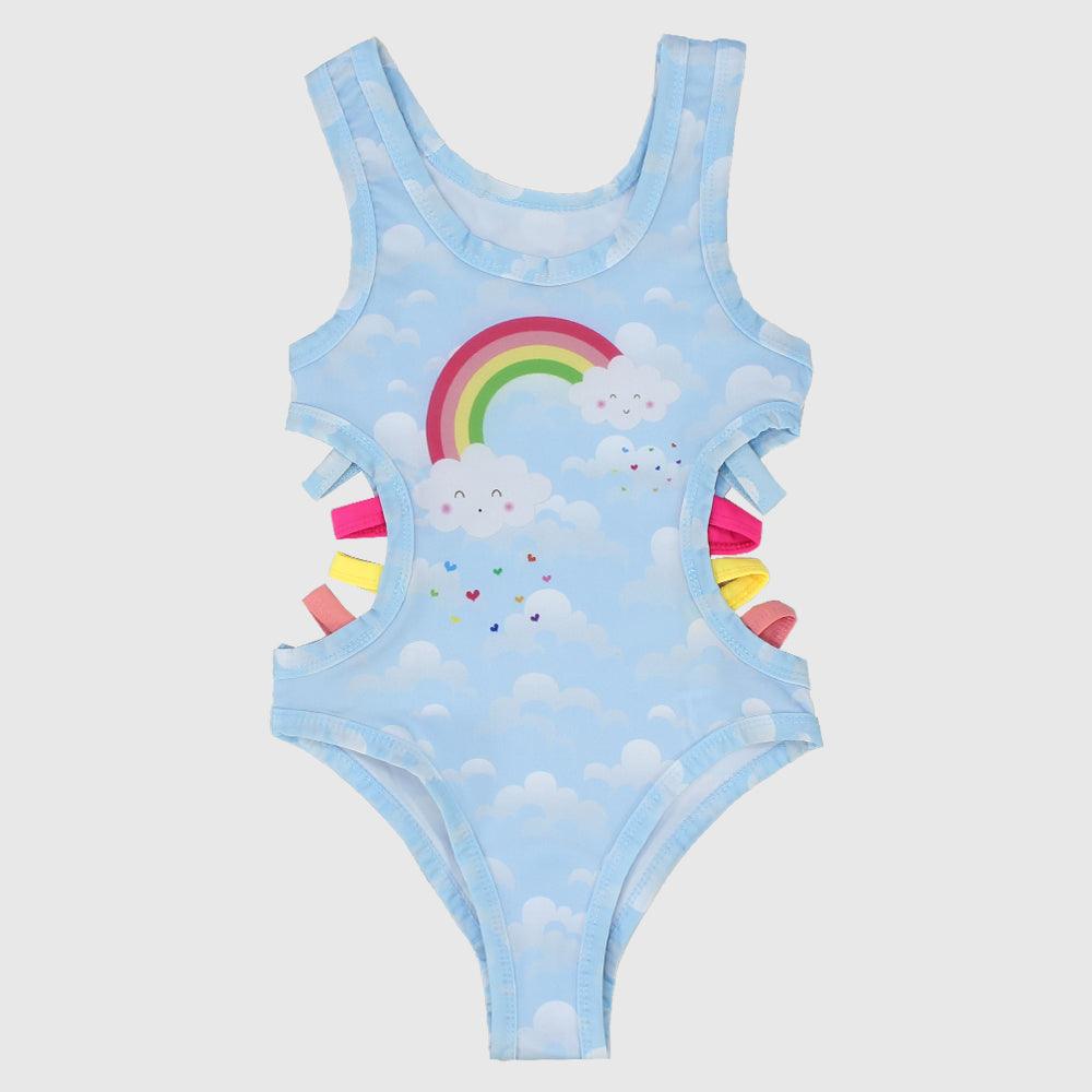 Rainbow Cloudy Swim Suit - Ourkids - I.Wear