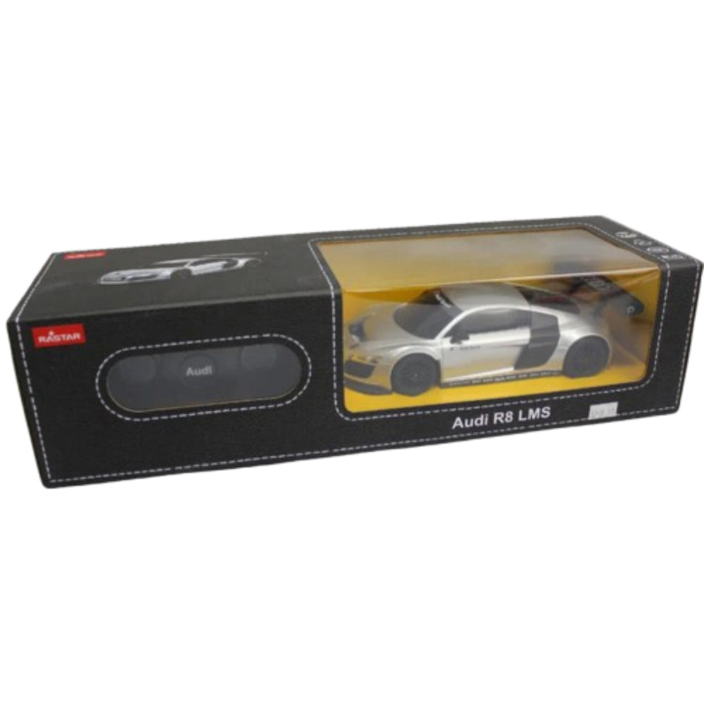 Audi R8 with Remote Control Car in Sleek Silver