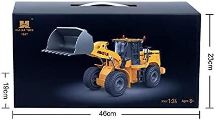 RC Wheel Loader Excavator 1:24 with 2.4 GHz Swivel Shovel - Ourkids - HUI NA TOYS