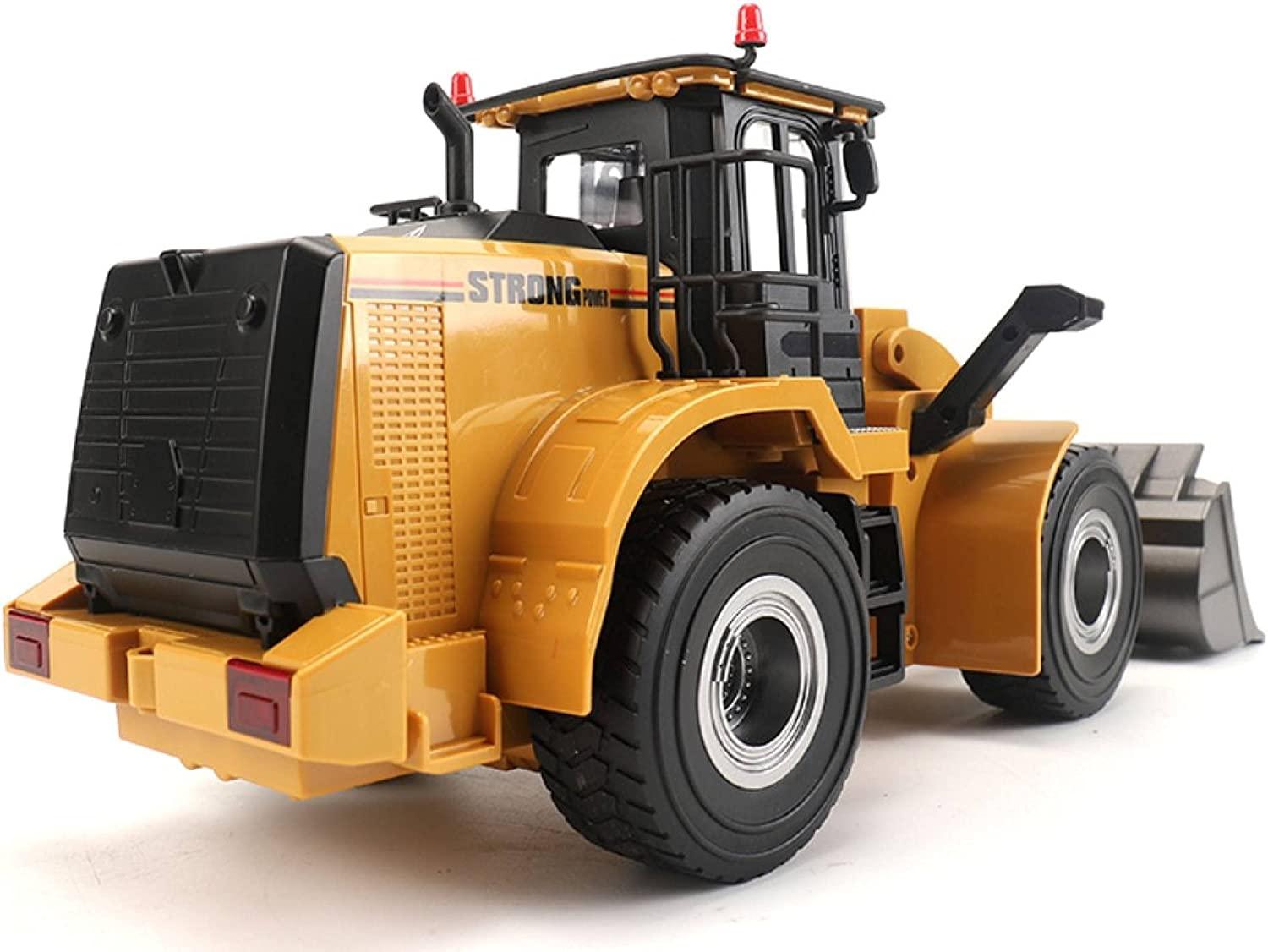 RC Wheel Loader Excavator 1:24 with 2.4 GHz Swivel Shovel - Ourkids - HUI NA TOYS