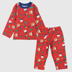 Red Long-Sleeved Pajama - Ourkids - Al Sayad