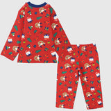 Red Long-Sleeved Pajama - Ourkids - Al Sayad