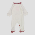 Red Lovely House Long-Sleeved Baby Footie - Ourkids - Pompelo