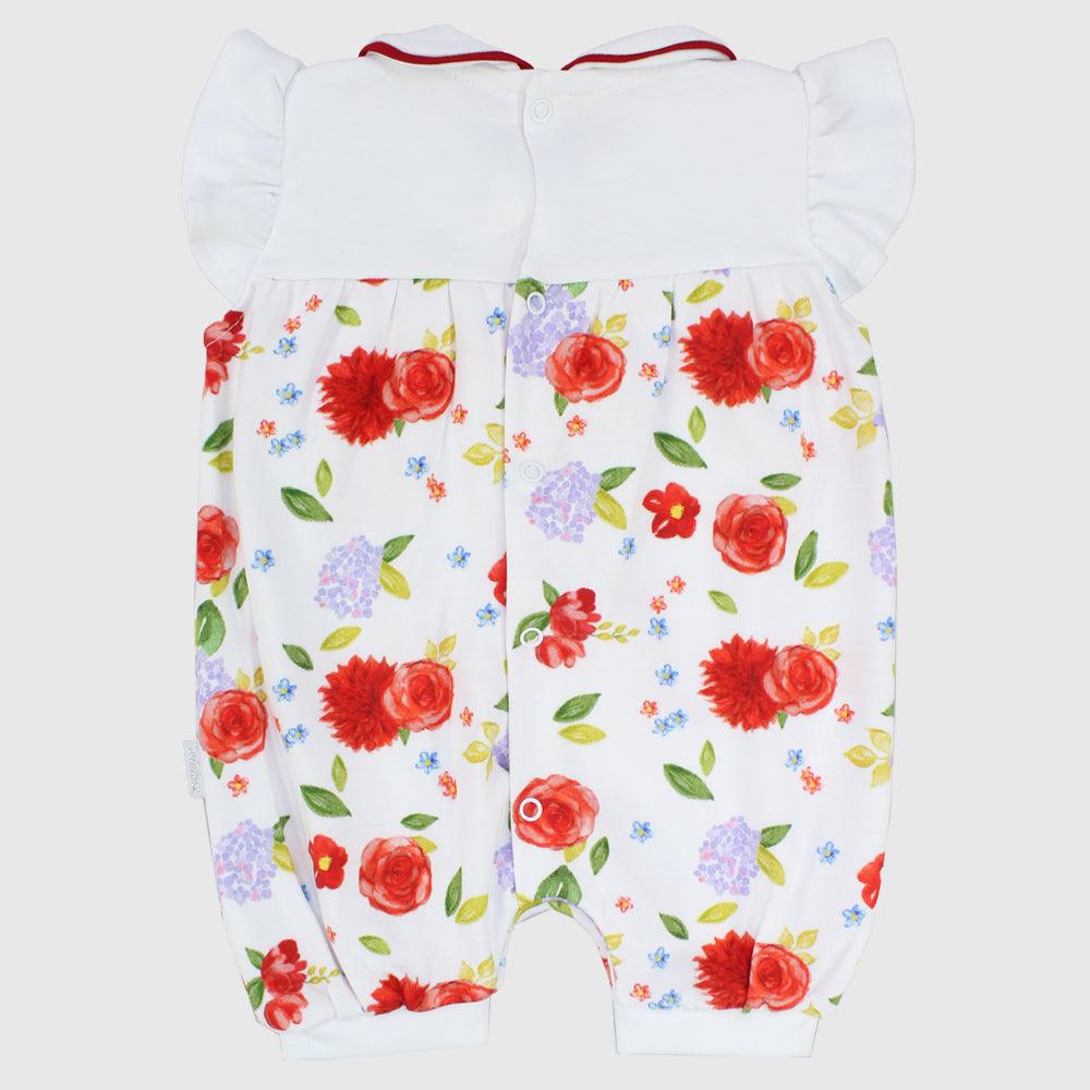 Red Roses Sleeveless Romper - Ourkids - Bumber