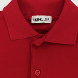 Red Short-Sleeved Polo Shirt - Ourkids - Ourkids