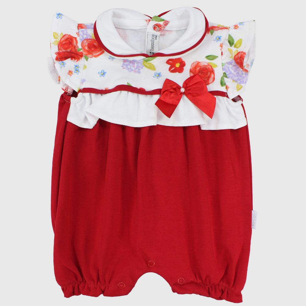 Reddish Sleeveless Romper - Ourkids - Bumber