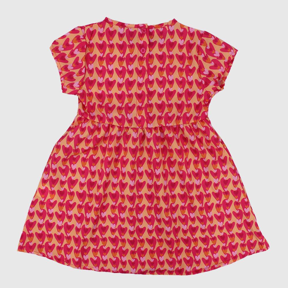 Redish Short-Sleeved Dress - Ourkids - Playmore