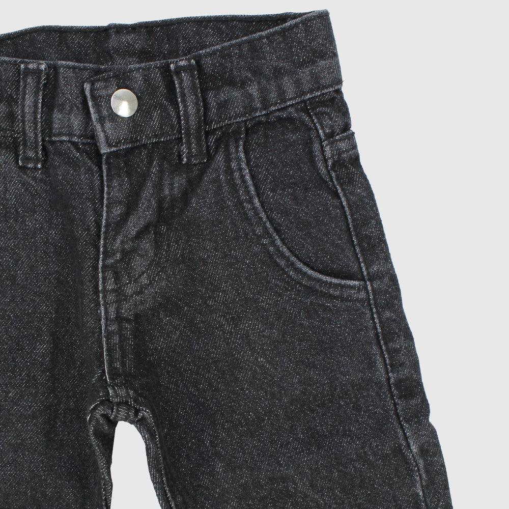 Regular-Fit Faded Black Jeans - Ourkids - five stars