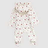 Reindeer Head Long-Sleeved Hooded Baby Footie - Ourkids - Junior