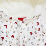 Reindeer Head Long-Sleeved Hooded Baby Footie - Ourkids - Junior