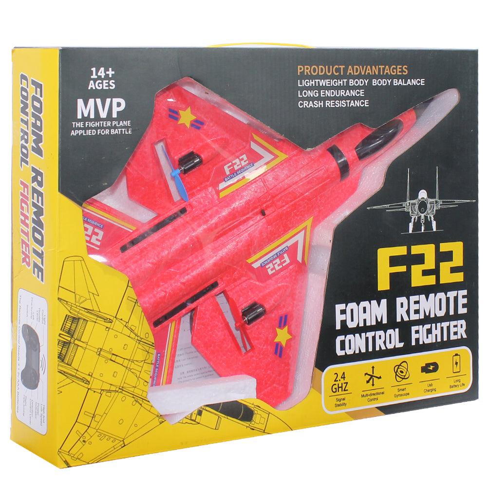 Remote Control Plane RTF F-22 Raptor, 2.4Ghz 6-axis Gyro RC Airplane with Light Strip - Ourkids - OKO