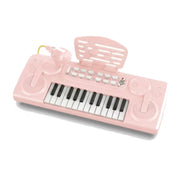 Electronic Piano Keyboard with Microphone – Pink