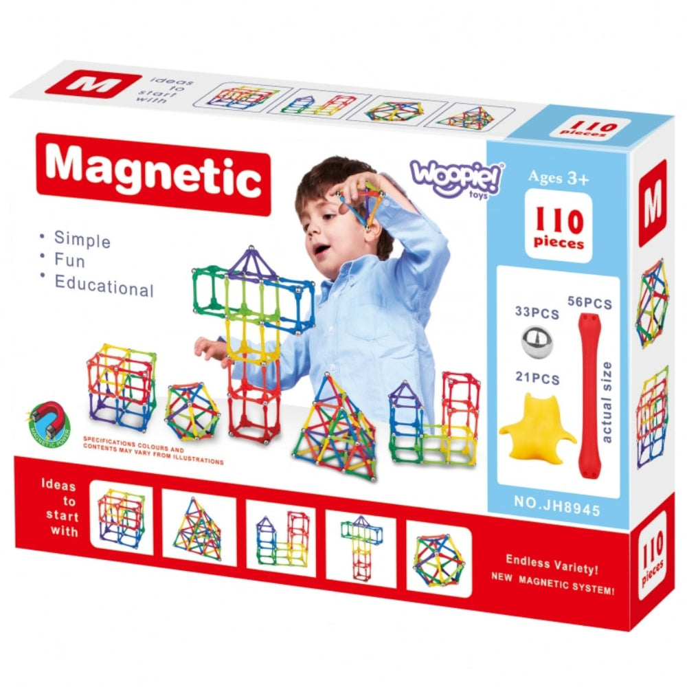 Magnetic Building Blocks - 110 Pieces