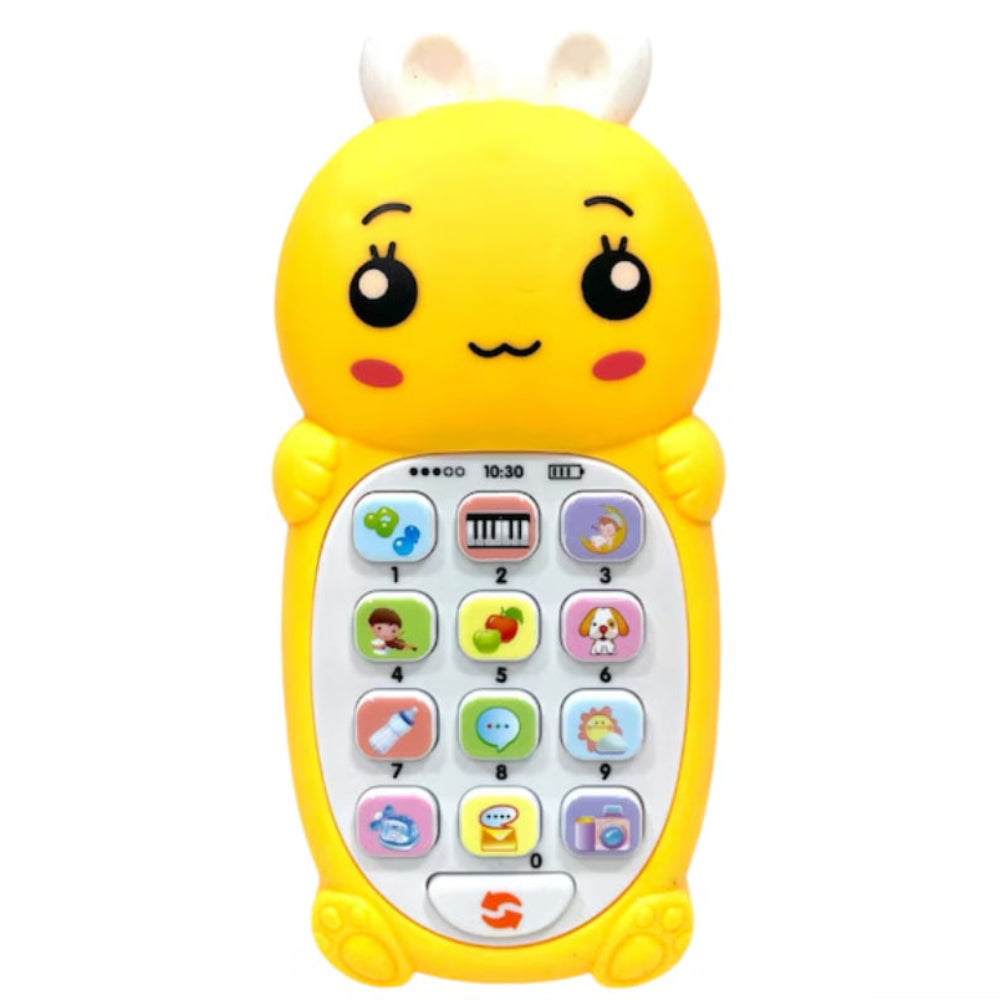 Rabbit Smart Cell Phone interactive Musical Toy – Yellow