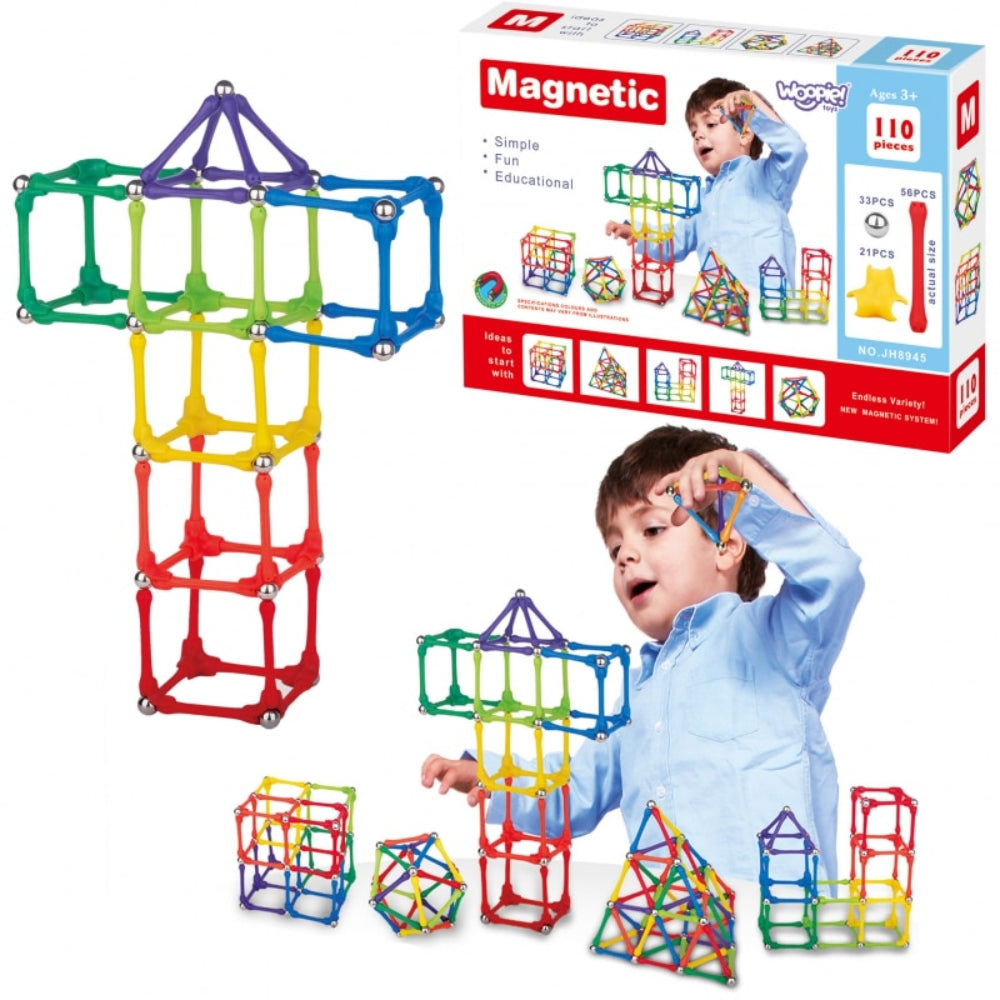 Magnetic Building Blocks - 110 Pieces