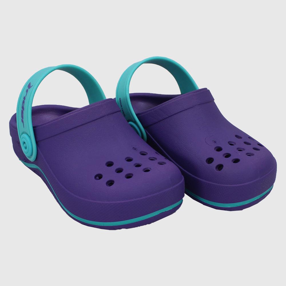 Rider Girls' Purple/Turquoise Clogs Slippers - Ourkids - Rider