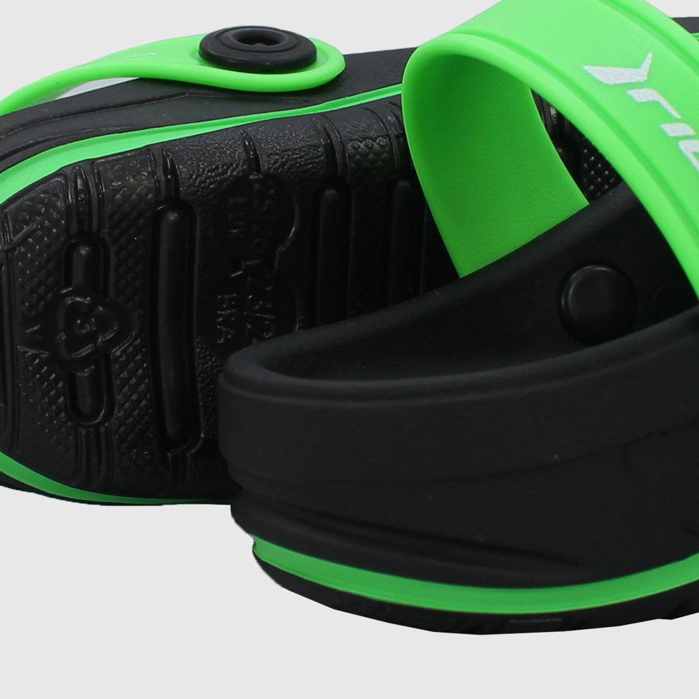 Rider Unisex Black/Green Clogs Slippers - Ourkids - Rider