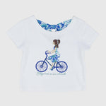 Riding A Bicycle Short-Sleeved T-Shirt - Ourkids - Pompelo