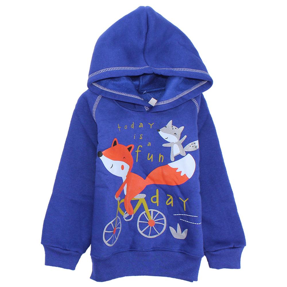 Riding Fox Long-Sleeved Fleeced Hooded Pajama - Ourkids - JOKY