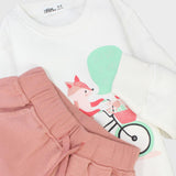 Riding Fox Long-Sleeved Fleeced Pajama - Ourkids - Ourkids