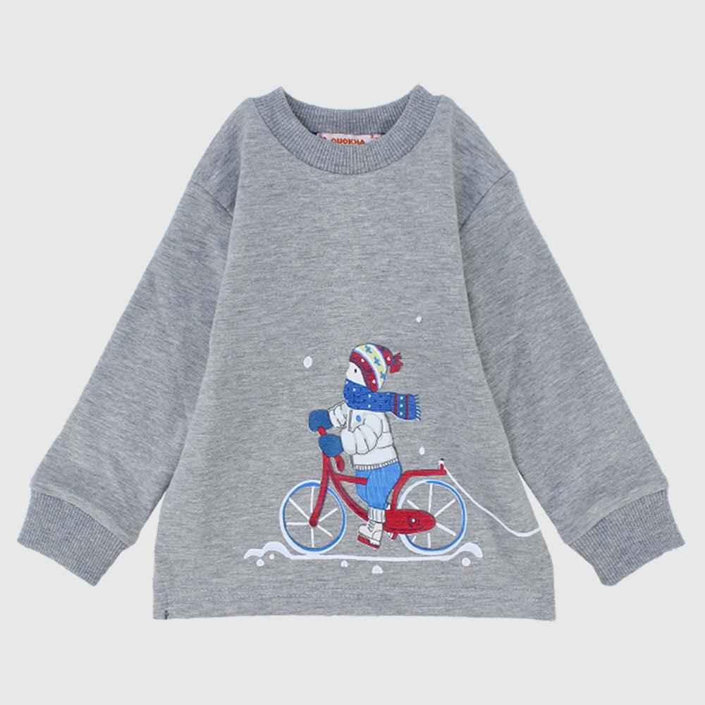 Riding Long-Sleeved Printed Sweatshirt - Ourkids - Quokka