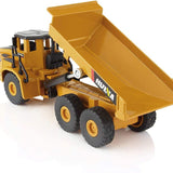 Rigid Articulated Dump Truck Six Wheels Heavy Duty Construction Site Vehicle Toys 1:50 Scale Diecast - Ourkids - HUI NA TOYS