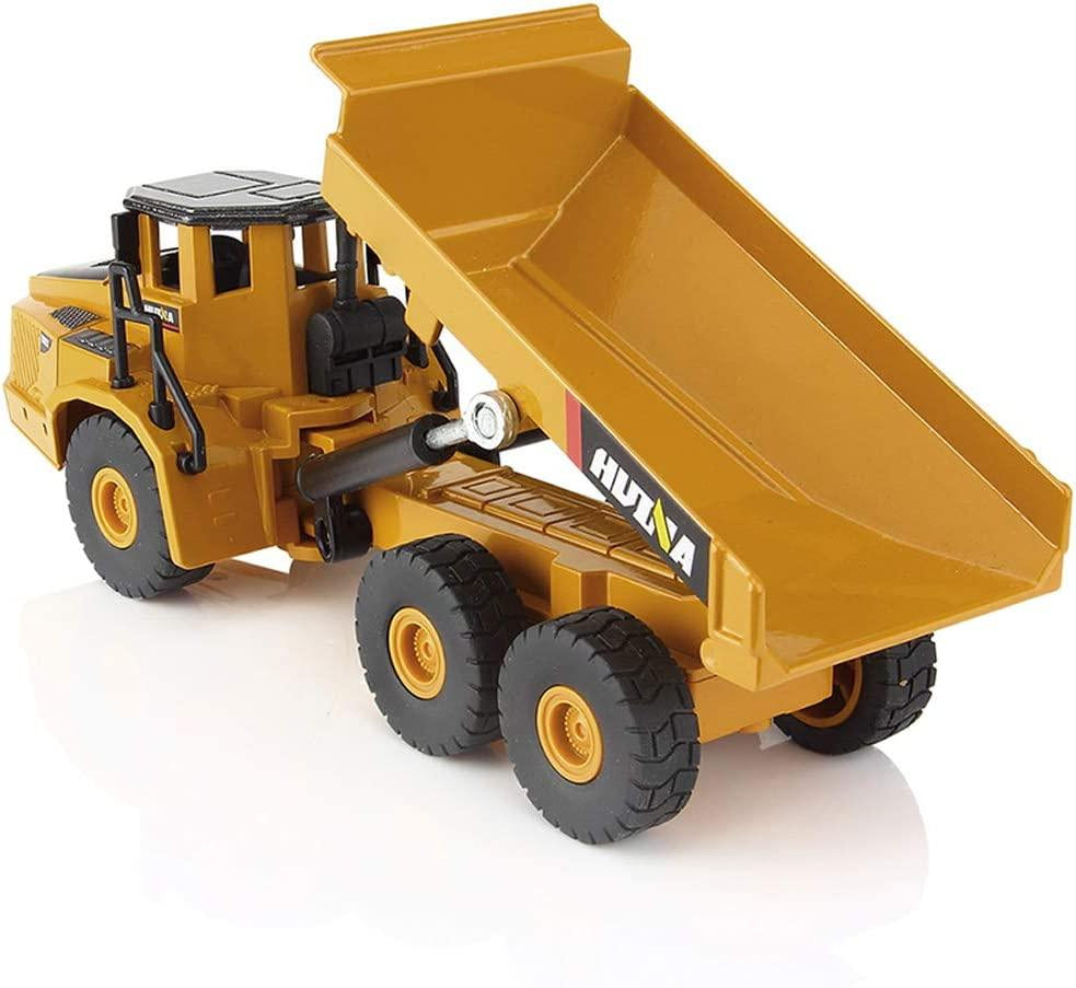 Rigid Articulated Dump Truck Six Wheels Heavy Duty Construction Site Vehicle Toys 1:50 Scale Diecast - Ourkids - HUI NA TOYS