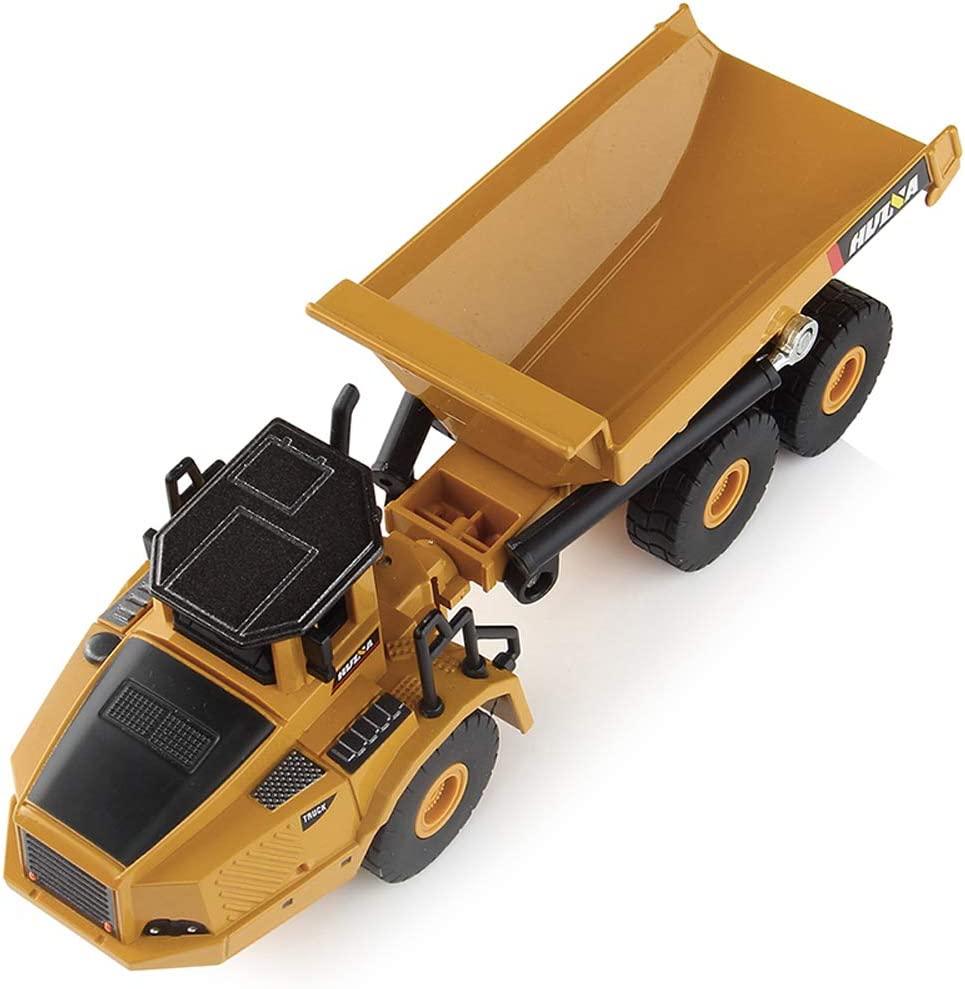 Rigid Articulated Dump Truck Six Wheels Heavy Duty Construction Site Vehicle Toys 1:50 Scale Diecast - Ourkids - HUI NA TOYS