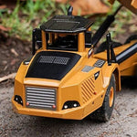 Rigid Articulated Dump Truck Six Wheels Heavy Duty Construction Site Vehicle Toys 1:50 Scale Diecast - Ourkids - HUI NA TOYS