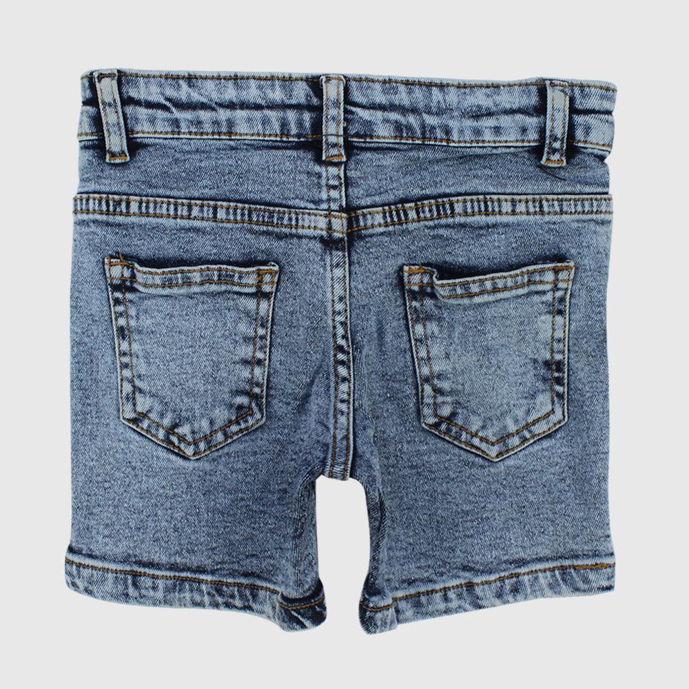 Ripped Blue Jean Shorts - Ourkids - Playmore