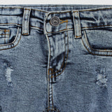 Ripped Blue Jean Shorts - Ourkids - Playmore