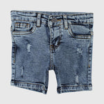 Ripped Blue Jean Shorts - Ourkids - Playmore