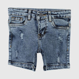 Ripped Blue Jean Shorts - Ourkids - Playmore