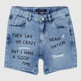 Ripped Jean Shorts - Ourkids - Solang