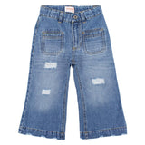 Ripped Wide-Leg Jeans - Ourkids - Quokka