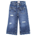 Ripped Wide-Leg Jeans - Ourkids - Quokka