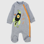 Rocket Long-Sleeved Baby Footie - Ourkids - Al Sayad