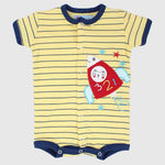 Rocket Short-Sleeved Romper - Ourkids - Baby Land