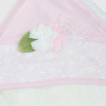 Rose/Butterfly Baby Hooded Towel - Ourkids - Bumber