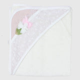 Rose/Butterfly Baby Hooded Towel - Ourkids - Bumber