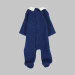 Royal Bear Long-Sleeved Baby Footie - Ourkids - Bumber