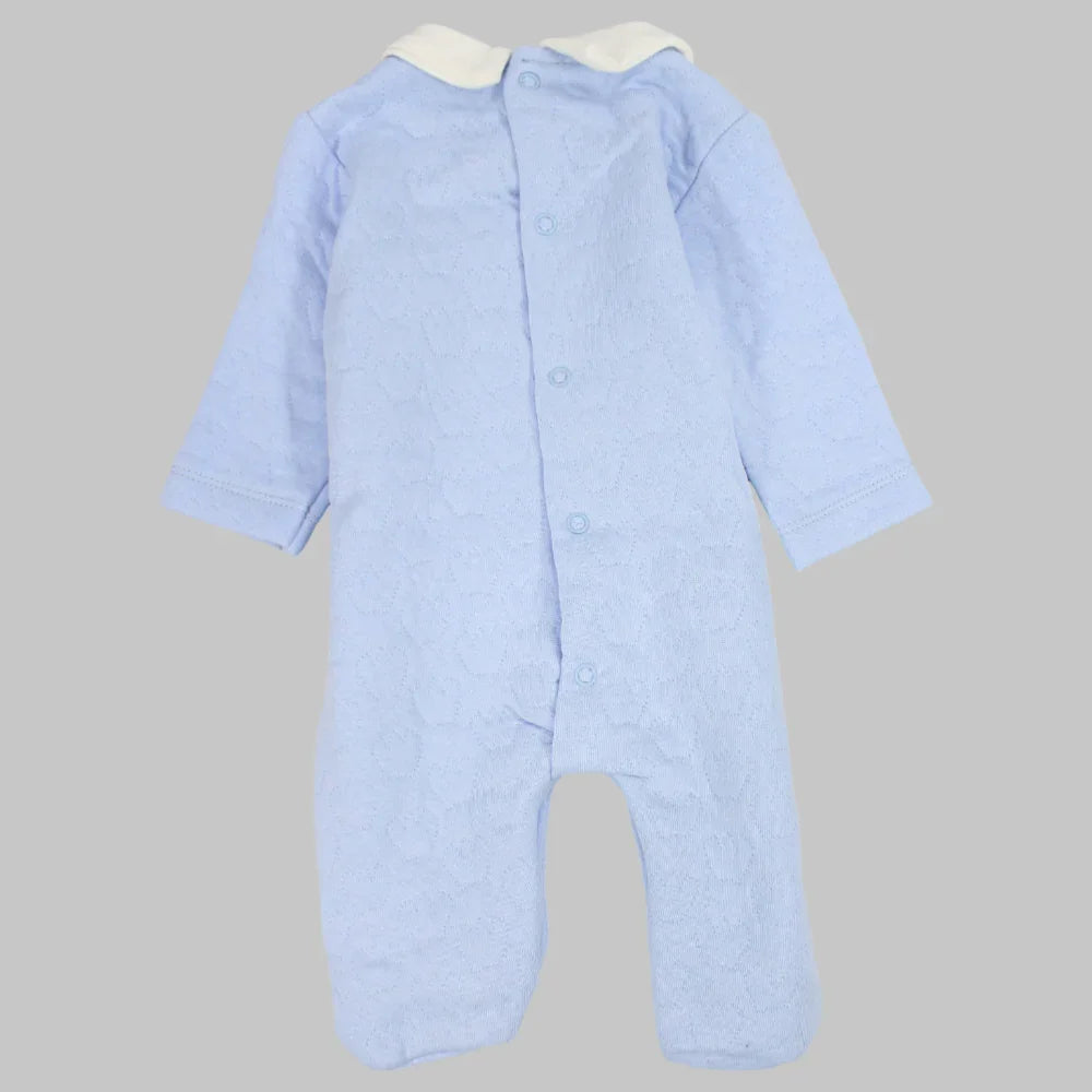 Royal Bear Long-Sleeved Baby Footie - Ourkids - Bumber