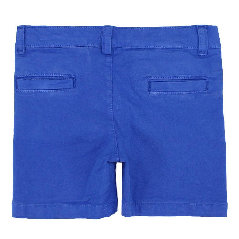 Royal Blue Gabardine Shorts - Ourkids - Playmore