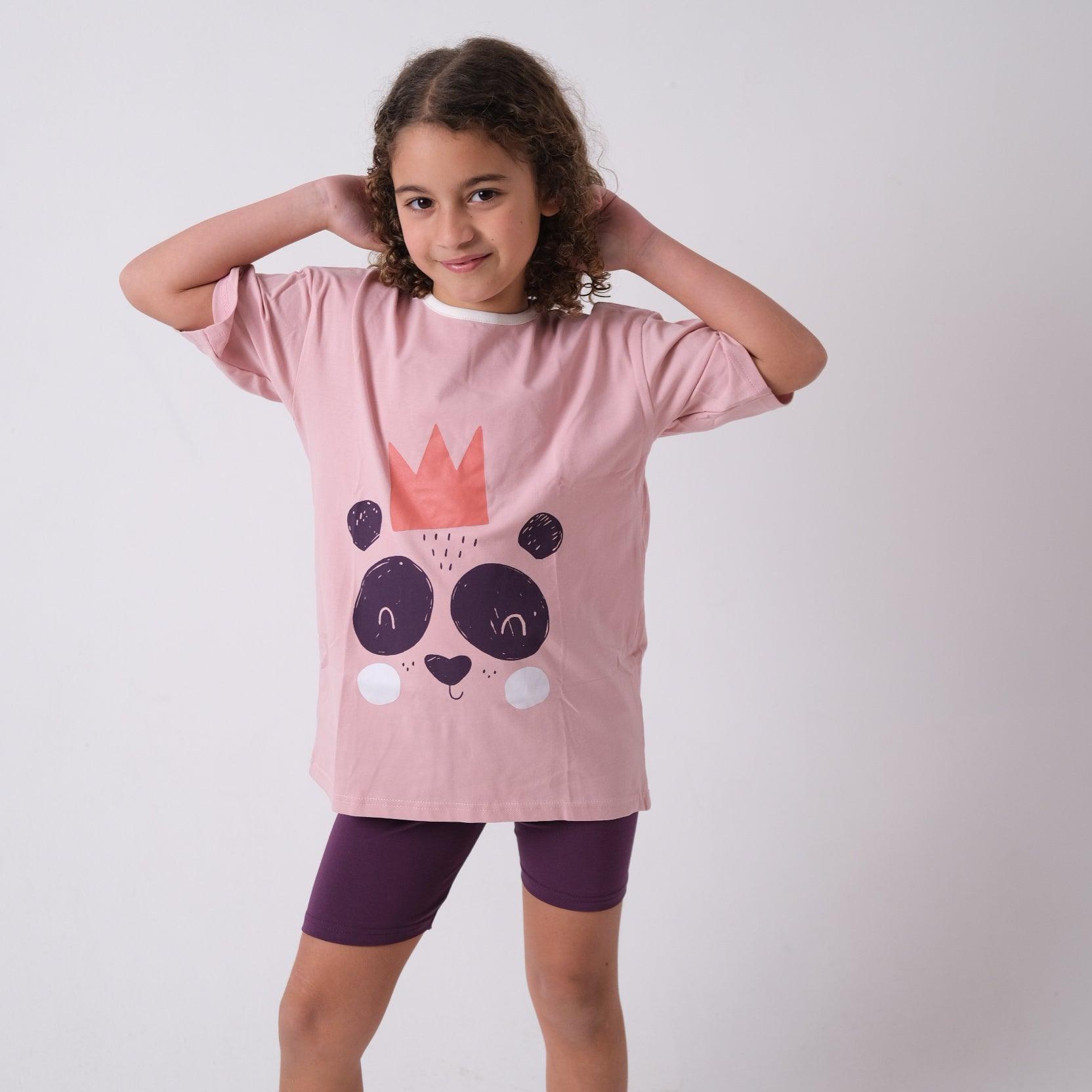 Royal Panda Short-Sleeved Pajama - Ourkids - Ourkids