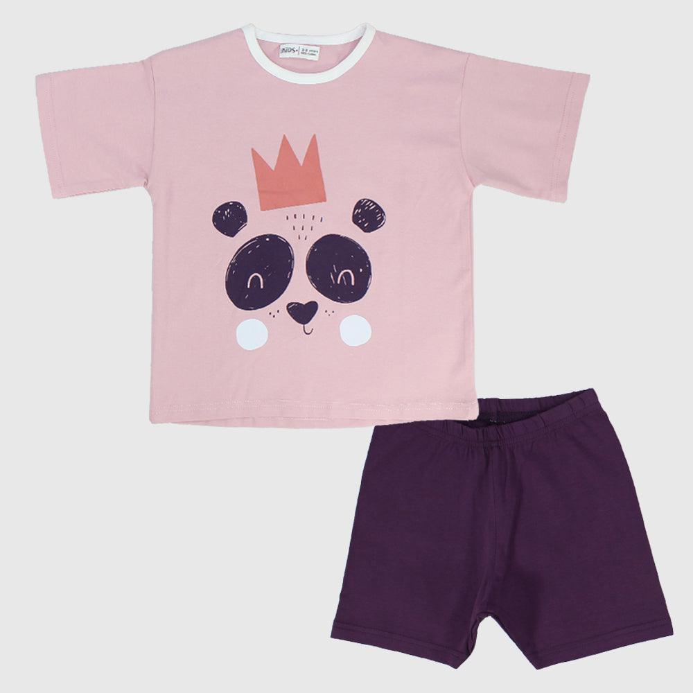 Royal Panda Short-Sleeved Pajama - Ourkids - Ourkids