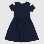 Royal Swans Short-Sleeved Dress - Ourkids - Rosso