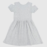 Royal Swans Short-Sleeved Dress - Ourkids - Rosso