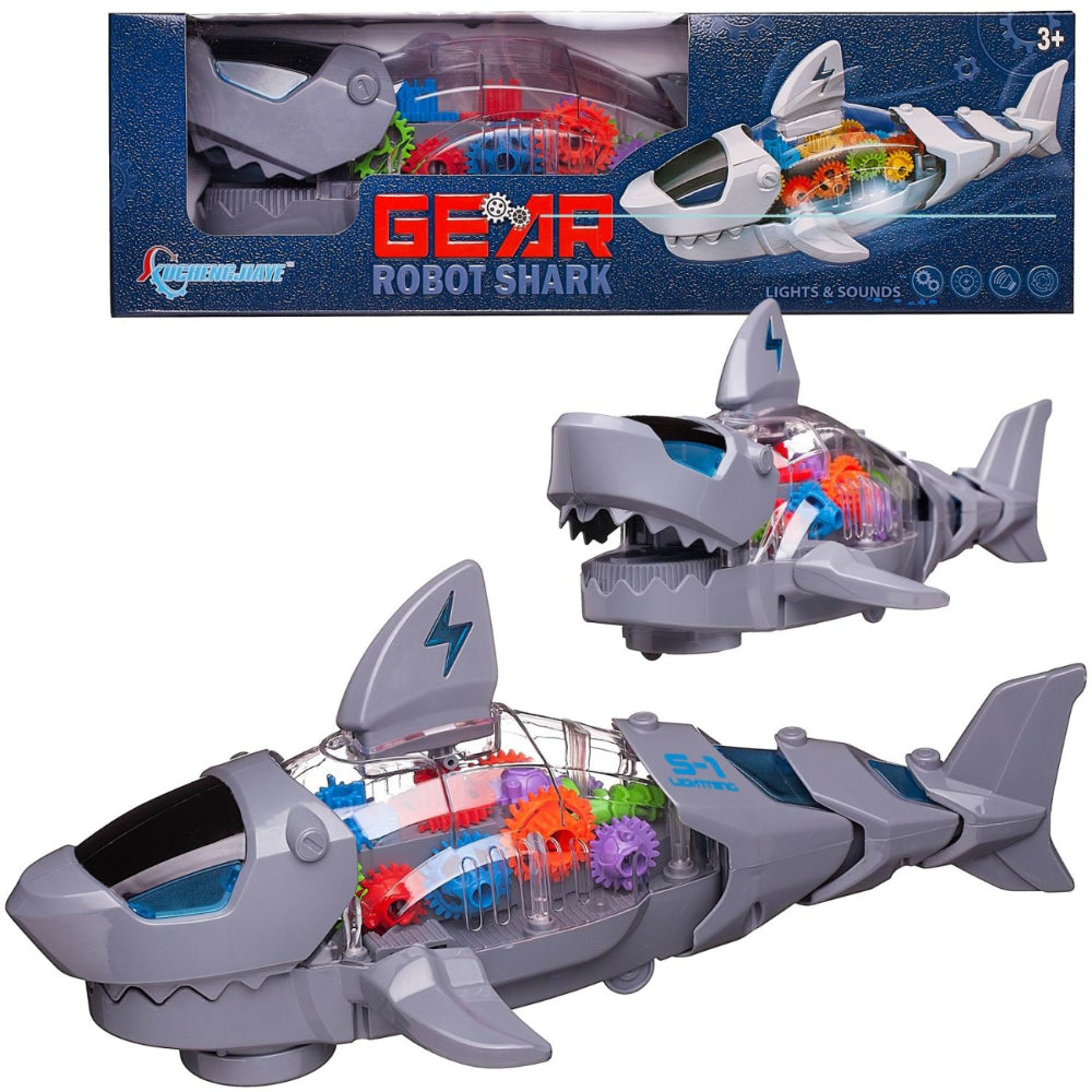 Electric Gear Giant Tooth Shark – Grey
