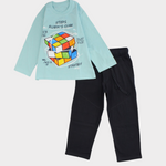 Rubik Cube Long-Sleeved Pajama - Ourkids - Dream